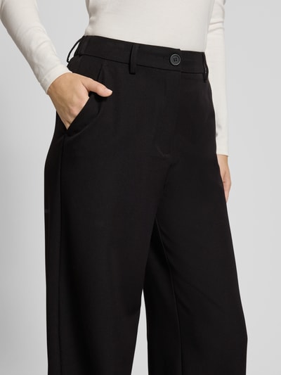 Pieces Wijde broek met viscose, model 'KAMIL' Zwart - 3