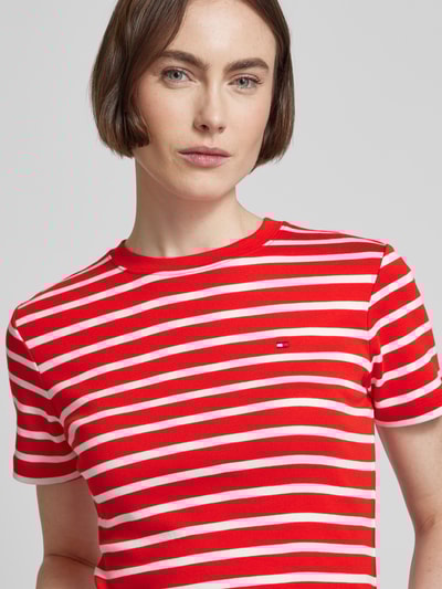 Tommy Hilfiger T-shirt met streepmotief, model 'CODY' in rood online ...