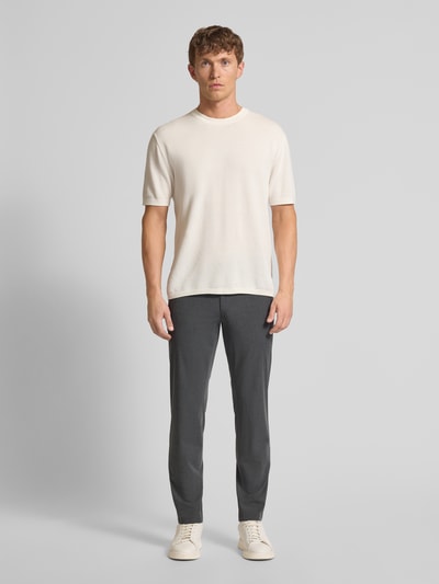 Brax Straight fit stoffen broek met Franse steekzakken, model 'PHIL' Antraciet - 1