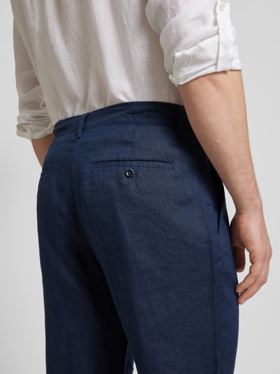 Gant Stoffen broek met tunnelkoord Marineblauw - 3