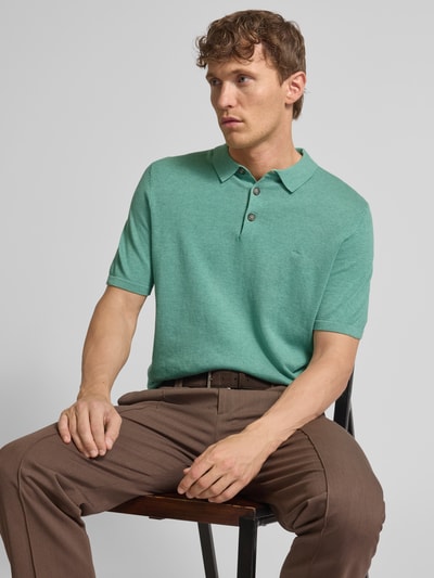 Fynch-Hatton Regular Fit Poloshirt in Strick-Optik Lind 3