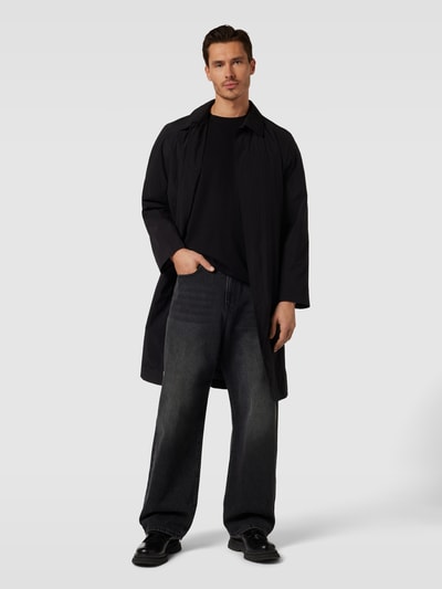 REVIEW Wide leg jeans in 5-pocketmodel Zwart - 1