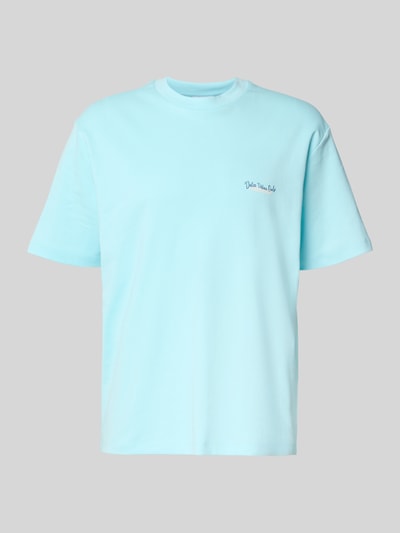Lindbergh Oversized T-Shirt mit Label-Print Hellblau 2