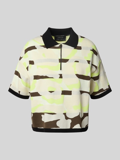 Marc Cain Strickshirt mit Umlegekragen Khaki 2