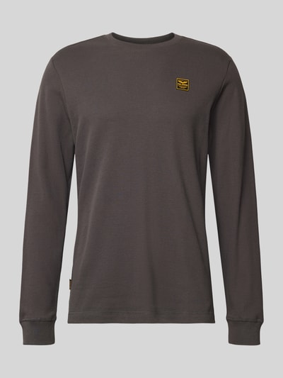 PME Legend Shirt met lange mouwen en labeldetail Grafiet - 2