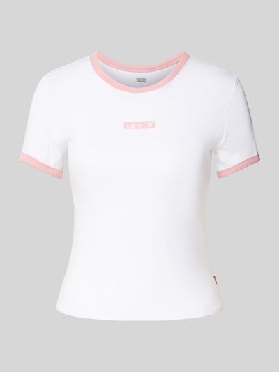 Levi's® T-shirt met labelprint Wit - 2