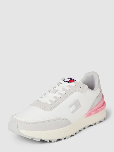 Tommy Jeans Sneakers van leer met labeldetails, model 'TECH RUNNER' Lichtroze - 1