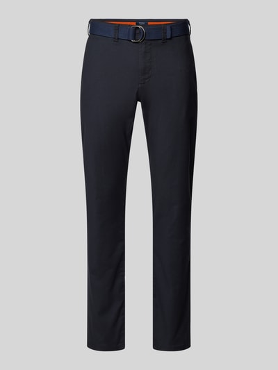 MCNEAL Slim fit broek met riem Marineblauw - 2