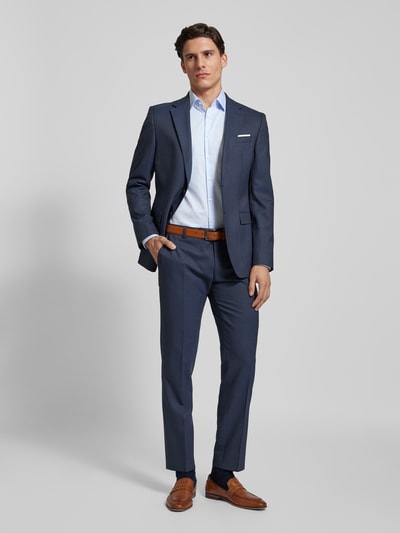 Jake*s Slim fit zakelijk overhemd met kentkraag Bleu - 1