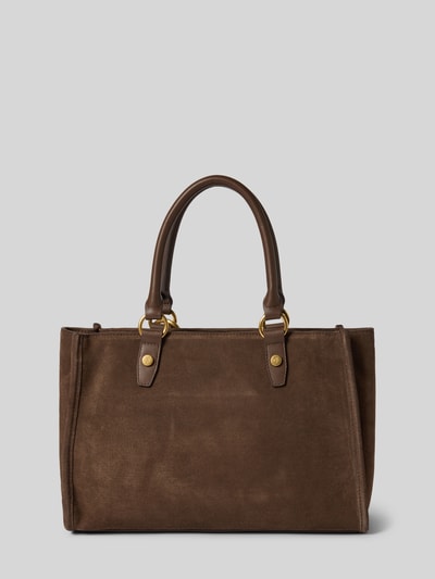 Marc O'Polo Torba shopper z naturalnej skóry bydlęcej model 'SHOPPER M SUEDE' Średniobrązowy 4