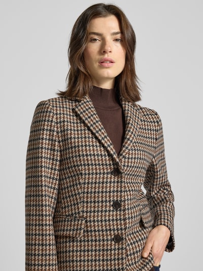 Tommy Hilfiger Shaped Fit Blazer aus reiner Wolle Hellbraun 3