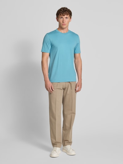 BOSS Regular Fit T-Shirt aus reiner Baumwolle Modell 'THOMPSON 01' Bleu 1