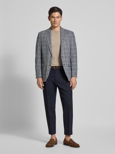 Manuel Ritz Relaxed Fit Anzughose aus Woll-Mix Marine 1