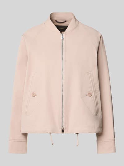 Produktfoto, Regular Fit Jacke aus katoenmix met opstaande kraag van windsor., steekzakken, ritssluiting, tunnelkoord, beige, dames jack