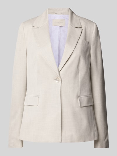 Milano Italy Regular fit blazer met klepzakken Zilver - 2