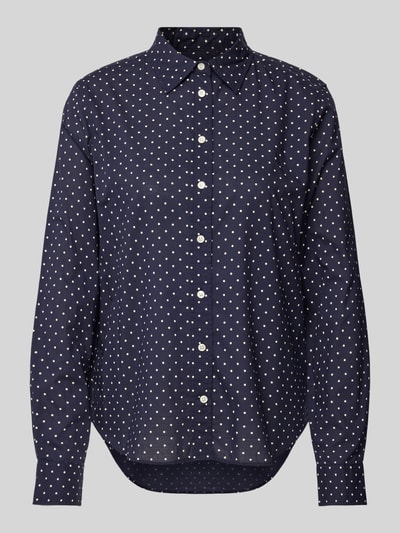 Gant Overhemdblouse met knoopsluiting Donkerblauw - 2