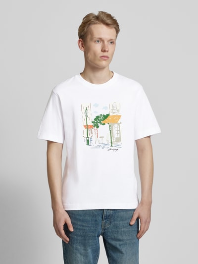 Jack & Jones T-Shirt mit Motiv-Print Weiss 4