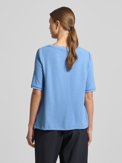 Betty Barclay T-Shirt mit Strukturmuster und Tunnelzug Bleu 5