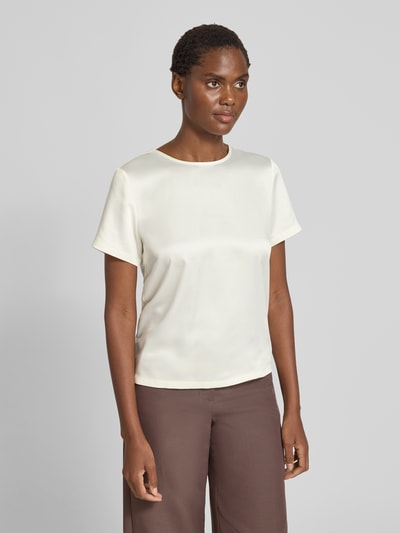 Christian Berg Woman Selection Regular Fit Blusenshirt mit Rundhalsausschnitt Ecru 4