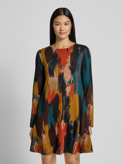 Apricot Regular fit mini-jurk in gebreide look Hazelnoot - 4