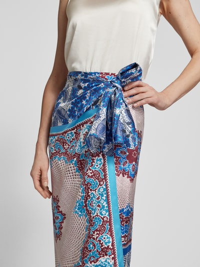 Weekend Max Mara Midirok met all-over print, model 'NUEVO' Koningsblauw - 3