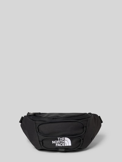 Produktfoto, schwarze Bauchtasche mit Label-Stitching Modell 'JESTER LUMBAR' von The North Face, Hauptfach mit Reißverschluss, größenverstellbar, 26x17x10 cm, Schulterriemen 50 cm.