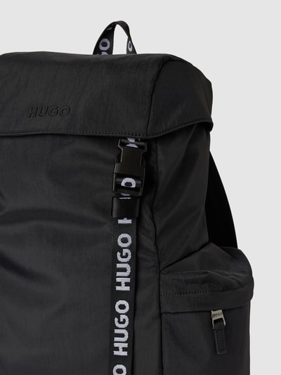 HUGO Rucksack mit Label-Details Modell 'Luka' Black 3