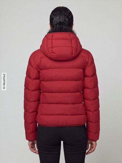 HUGO Steppjacke mit Kapuze Modell 'Fandine-3' Dunkelrot 5