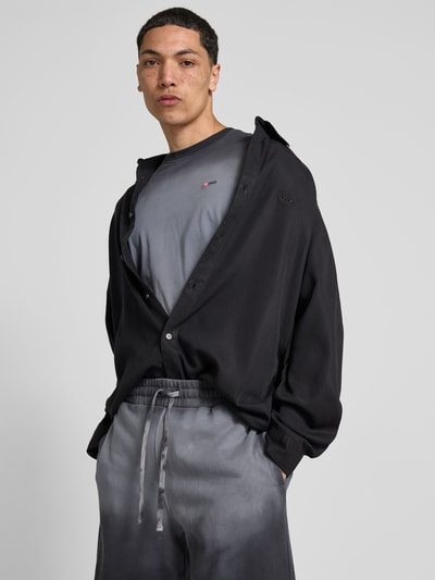 Diesel T-Shirt mit Label-Stitching Black 3