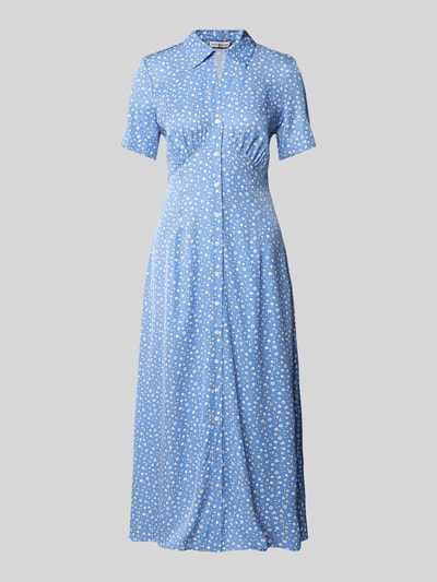 Tommy Hilfiger Tailliertes Midi-Hemdkleid mit Blumenprint Hellblau 2