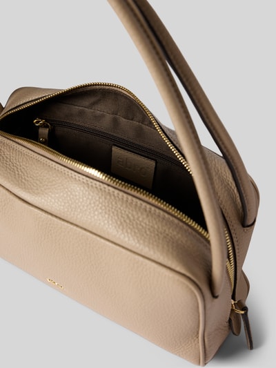 Abro Schoudertas met logo-applicatie, model 'Amira' Taupe - 5