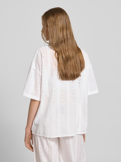 Review Overhemdblouse met knoopsluiting Wit - 5