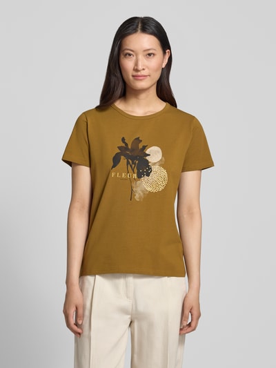 Soyaconcept T-Shirt mit Motiv-Print Modell 'RINA' Khaki 4