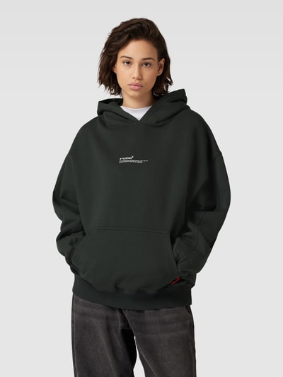 Pegador Oversized hoodie met kangoeroezak, model 'NAVISK' Olijfgroen - 4