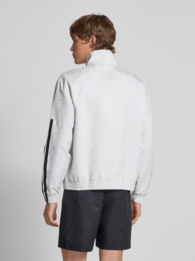 adidas Sportswear Relaxed Fit Sweatjacke mit Logo-Print Modell 'Tiro' Hellgrau 5