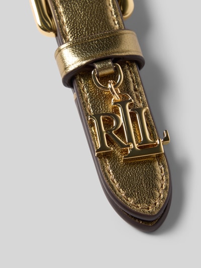 Lauren Ralph Lauren Anhänger aus Schafsleder mit Label-Applikation Gold 3