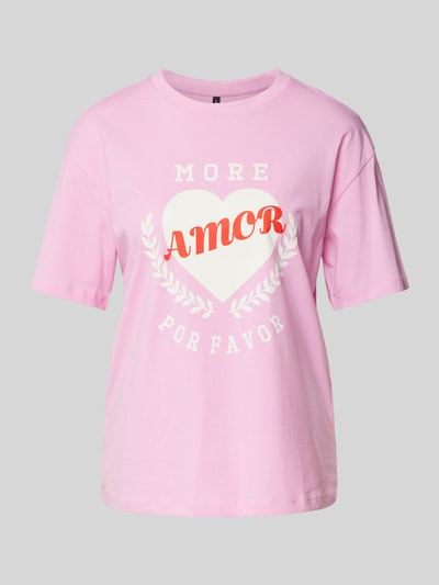 Vero Moda Relaxed Fit T-Shirt aus reiner Baumwolle Modell 'SOPHIE MIA' Pink 2