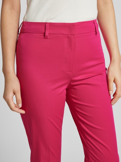 Weekend Max Mara Slim Fit Stoffhose mit Gürtelschlaufen Modell 'CECCO' Pink 3