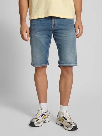 Tommy Jeans Szorty jeansowe o kroju slim fit z mieszanki bawełny model ‘RONNIE’ Ciemnoniebieski 4