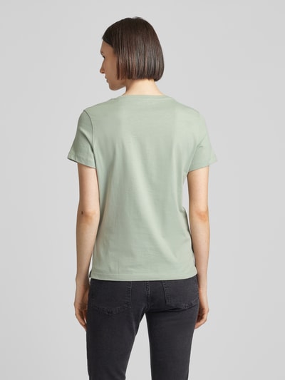 Guess T-shirt met pailletten, model 'SEQUINS' Rietgroen - 5