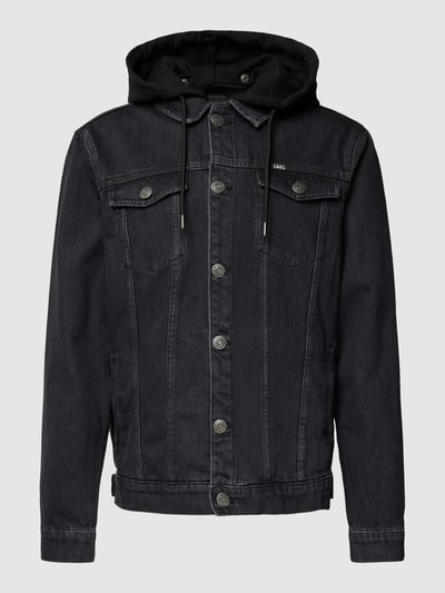 CARS JEANS Jeansjacke  mit Kapuze Modell 'TREY' Black 2