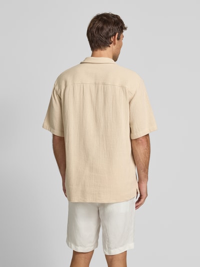 SELECTED HOMME Freizeithemd mit Knopfleiste Beige 5