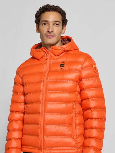 Blauer USA Steppjacke mit Zweiwege-Reißverschluss Modell 'CHARLES' Orange 3