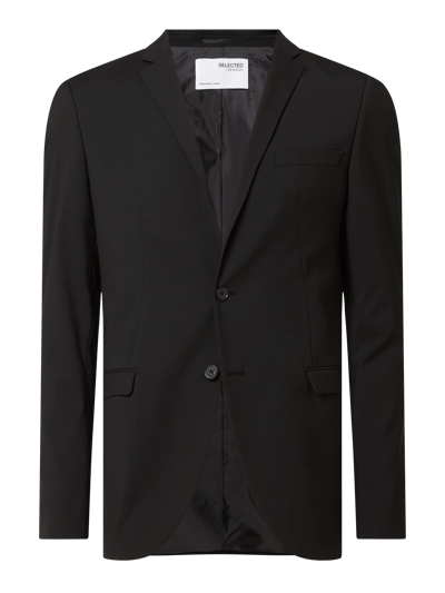 SELECTED HOMME 2-Knopf-Sakko mit Stretch-Anteil Black 1