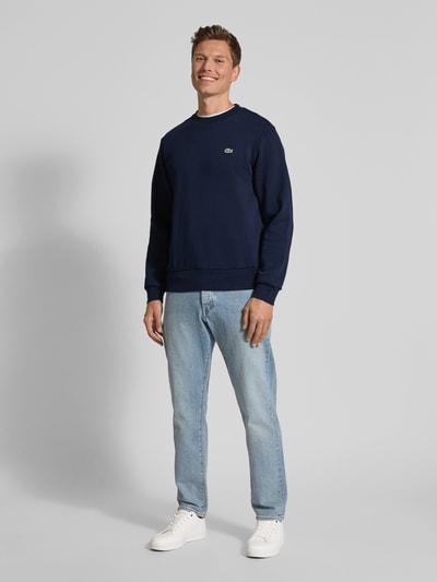 Lacoste Sweatshirt met logodetail Marineblauw - 1