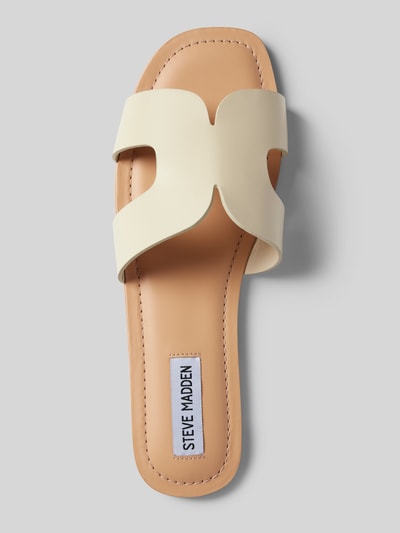 Steve Madden Slippers met brede schachtbrug, model 'ZARNIA' Offwhite - 4