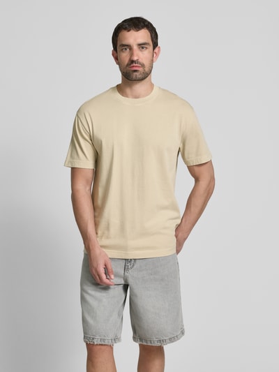 Marc O'Polo Relaxed Fit T-Shirt aus reiner Baumwolle Sand 4