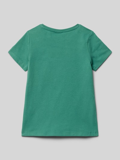 Productfoto, Regular Fit T-shirt uit puur katoen van s.Oliver RED LABEL, look: effen, kinderartikel, kleur groen, zachte textuur.