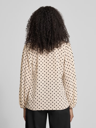 comma Schluppenbluse mit überschnittenen Schultern Offwhite 5