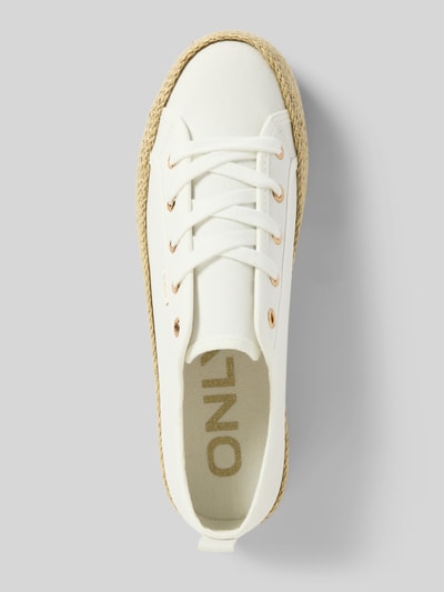 Only Sneakersy niskie z jutowym detalem w stylu espadryli model ‘OLINDA’ Beżowy 3